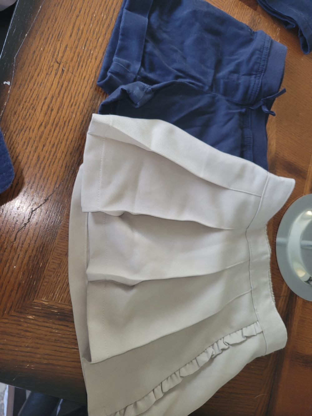 Izod Navy Schoolwear Knit Shorts And Pleated Skort Bundle